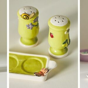 Anthropologie Faye salt and pepper shakers